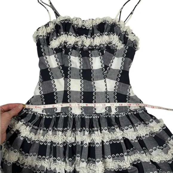 Vintage | 1950’s True Vintage Lou-Ette California Gigham Ruffle and Lace Dress - Picture 8 of 15